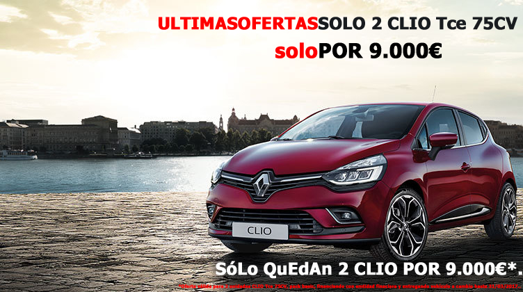 Oferta CLIO fin de marzo